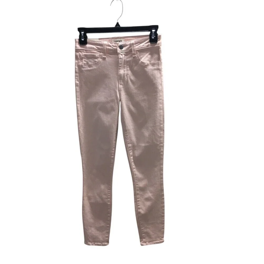 L'Agence Jeans Women's Size 25 Petal Pink Margot Skinny Cotton Blend